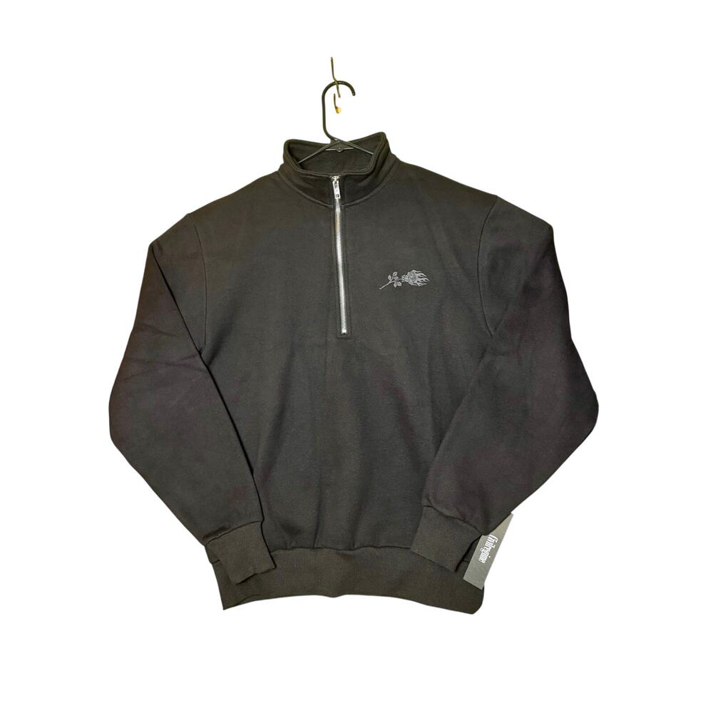 NWT - Civil Regime Black Quarter Zip Pullover - Size Medium - Picture 10 of 10